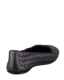 Napa Intrecciato Smoking Slipper, Black