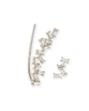 Diamond Baguette Climber Earrings