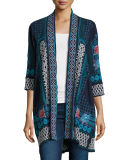 Tansy Duster Embroidered Cardigan 