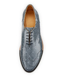 The Meyer Patent Leather Oxford Shoe, Herringbone