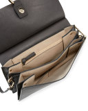 Faye Medium Leather & Suede Shoulder Bag