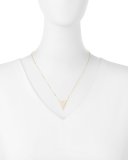 Electric Diamond Triangle Pendant Necklace