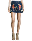 The Hawaiian Embroidered Shorts, Midnight