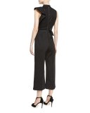 Sequin Sleeveless Wide-Leg Jumpsuit