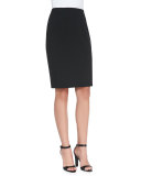 Ponte Jersey Pencil Skirt, Black, Plus Size