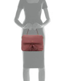 james street sparrow leather satchel bag, rich rum raisin