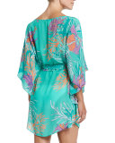 Romy Printed Caftan Coverup, Anemone
