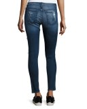 Ciara Distressed Super Skinny Jeans, Bombard Blue