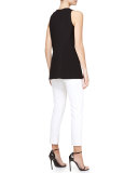 Seamed Tank, Black
