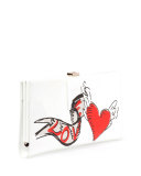 Pilgrim Tattoo Love Clutch Bag, White/Multi