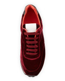 Dylan Velvet Low-Top Sneaker