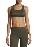 Force Racerback Versatility Sports Bra, Military Green