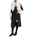 Ashburn Tiered Silk Peasant Dress, Black