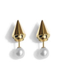Mini Double Titan Pearl Earrings