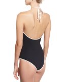 Bandeau Halter One-Piece Swimsuit