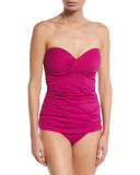 Pearl Underwire Solid Bandini Top, Wild Orchid (Available in D Cup)