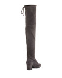 Thighland Suede Over-The-Knee Boot, Slate