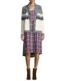 The Tea Time Sleeveless Dress, Washed Cherry Plaid