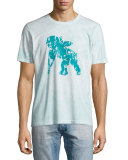 Flocked Cherub Logo T-Shirt