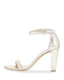Walkway Foil Napa Ankle-Wrap Sandal