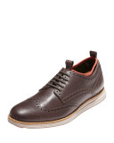 ØriginalGrand Neoprene-Lined Wing-Tip Oxford, Chestnut/Dark Roast