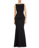 Mila Peplum Mermaid Gown