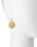 Classic Lush Dangling Flake Earrings in 24K Gold
