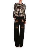 Nashville Horse & Sunset Pants, Black