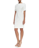 Claire Boat-Neck Dress, Ivory