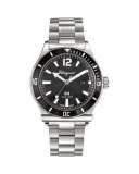 1898 Bracelet Watch, Steel/Black