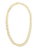 24k Gold-Plated Bronze Classic Link Necklace, 42"