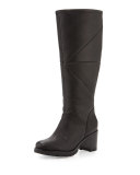 Avery Shearling Knee Boot, Black