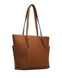 Jet Set Top-Zip Saffiano Tote Bag, Luggage