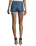 Distressed Cutoff Denim Shorts, Sardinia Beach