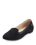 Bentlie Diamond-Quilted Smoking Flat