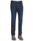 Straight-Leg Luxe Denim Jeans