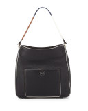 Berkeley Wrap-Strap Hobo Bag, Black/Multi