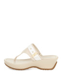 Margate Wedge Thong Sandal, Sandshell