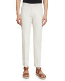 Slim-Leg Four-Way Stretch Pants
