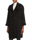 Playful Persian Faux-Fur Coat, Plus Size