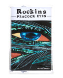 Peacock Eyes Super Skinny Silk Scarf, Black