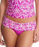 Sand Tropez Printed Fold-Over Swim Bottom