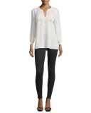 Keena Pinstripe Ponte Leggings