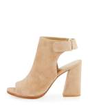 Frontroom Suede Chunky-Heel Sandal, Mojave