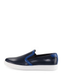Colorblock Leather Skate Sneaker