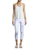 Airbrush Printed Sport Capri Leggings