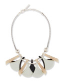 Layered Fan Necklace, Multi