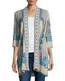 Tansy Duster Embroidered Cardigan 
