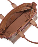 Swagger 27 Leather Satchel Bag, Saddle