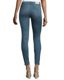 Wonder Cropped Skinny Jeans, Blue-Gray